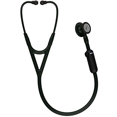 3M Littmann Core Digital Stetoscopio (UE), Testina Nera, Tubo, Gambo e Auricolare, 69 cm, 8490, Nero