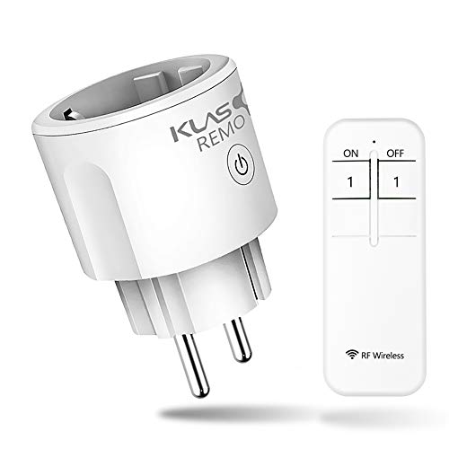 Presa Telecomando,Presa Intelligente RF Wireless Smart Plug, Presa Smart con 1 Controllo Remoto Interruttore di Comando a Distanza da 30 m