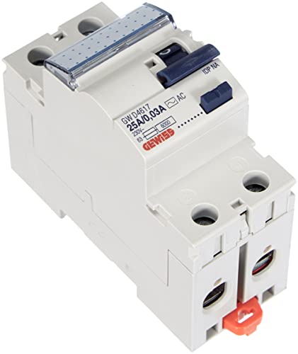 Gewiss - Interruttore Differenziale Puro - Idp Na - 2P 25A Tipo AC Istantaneo Idn=0,03A 230V - 2 Moduli